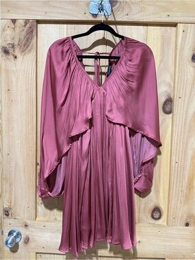 Mauve Pink Flowing Boho Dress